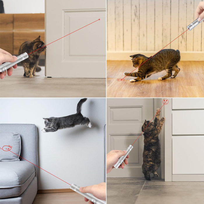 Cat Toys, Rechargeable, 3 Light Modes & 5 Fun Patterns