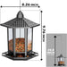 2 Pack Bird Feeders for Outdoor Hanging, Retro Pagoda Design Fun Installation Bird Feeder, Attracting Wild Birds Chickadees Goldfinches Cardinals Finches and Sparrows