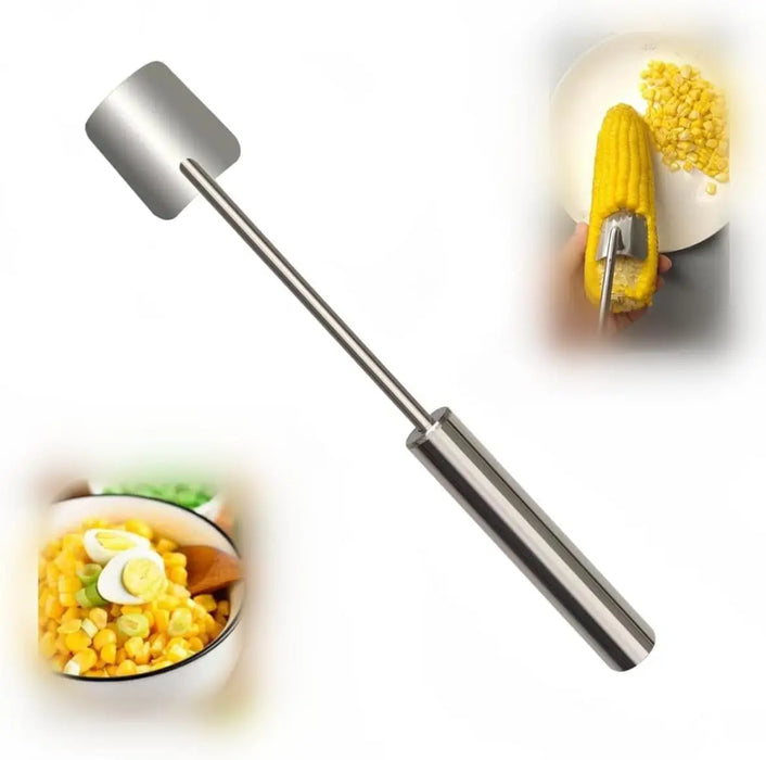 Corn Peeler,Corn on the Cob Remover,Manually Operated Corn Kernel Stripper Handle Easy to Clean Corn Stripping Shovel
