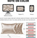 Silk Pillow Cases Standard Size with Hidden Zipper, Champagne
