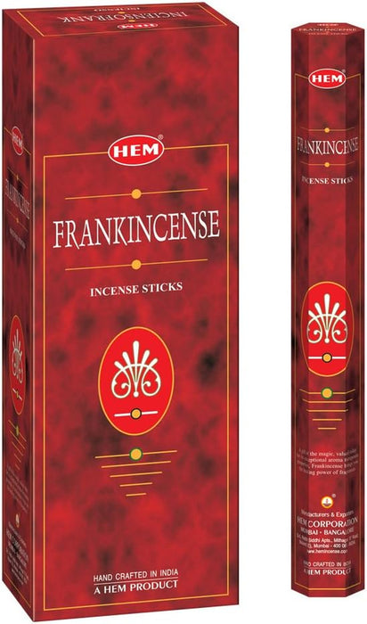 Frankincense - Box of Six 20 Sticks Tubes, 120 Sticks Total - Incense From India