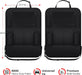 Backseat Car Organizer w/ 10 Storage Pockets 11" Tablet Holder, 2 PCS Black