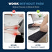 L-Shaped Memory Foam Desk Edge Cushion (2-Pack), Non-Slip PU Cover