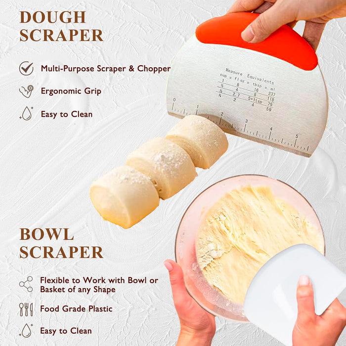 Complete Sourdough Starter Kit, Banneton Bread Proofing Basket