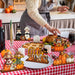 6 Pcs Fall Thanksgiving Table Decor, Cute, Bright Orange