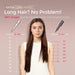 CurlPro Plus Automatic Rotating Curling Iron - Upgraded Long Barrel Curling Wand for Beach Waves & Long Hair, Ceramic Hair Curler for Women, Anti-Scald, 600M Ionic, Dual Voltage, Gold, 1 Inch