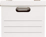 Storage/Filing Boxes with Lift-Off Lid, Letter/Legal Size, Collapsible, Tape-Free Assembly, White, 16.2" L x 12.5" W x 1