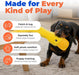 Interactive Squeaky Dog Toy - Crinkle Duck, Yellow