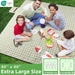 Extra Large Picnic Outdoor Blanket, 80''x80'' Waterproof Foldable Blankets Gingham Picnic Mat for Beach, Camping Grass L