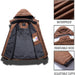 Men's Ski Jacket Warm Winter Waterproof Windbreaker Hooded Raincoat Snowboarding Jackets
