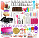 700 PCs Cake Decorating Kit with Baking Supplies Cake Decoration Set including Springform Pans, Cake Turntable, Numbered