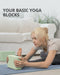 Yoga Blocks 2 Pack with Supportive Non-Slip Foam for Yoga Pilate Stretching