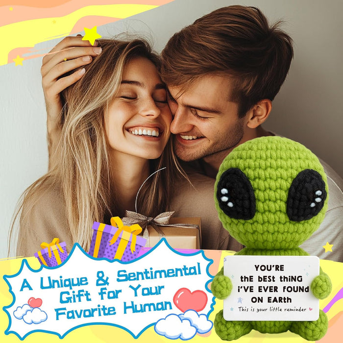 Gifts for Him Her Boyfriend Girlfriend Men Women Crochet Alien for My Love