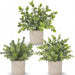 3 Pack Fake Plants Artificial Plants for Office Bathroom Decor