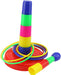 18" Colorful Plastic Sport Ring Toss Game Set for Kids