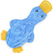 Interactive Squeaky Dog Toy - Crinkle Duck, Blue
