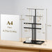 Black Jewelry Organizer: 14.5" Sturdy Stand for 80 Pcs Jewelry