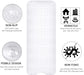 Bath and Shower Safety Mats 40x16 inch, Non Slip with Suction Cups for Bathroom Stall and Tub Floor, Extra Large and Machine Washable, Drain Holes Keep Bathtub Clean, Clear
