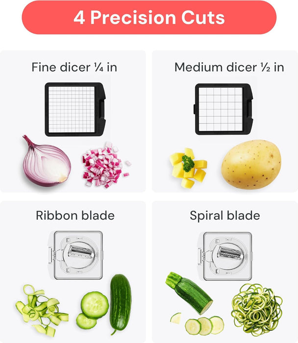 Pro Original Vegetable Chopper & Spiralizer, All-in-1 Kitchen Tool