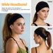 Headbands for Women - 6 Pack Wide Elastic Hair Bands | Stretchy Sweatbands Hair Bands | Soft Sports Thin Head Bands | No
