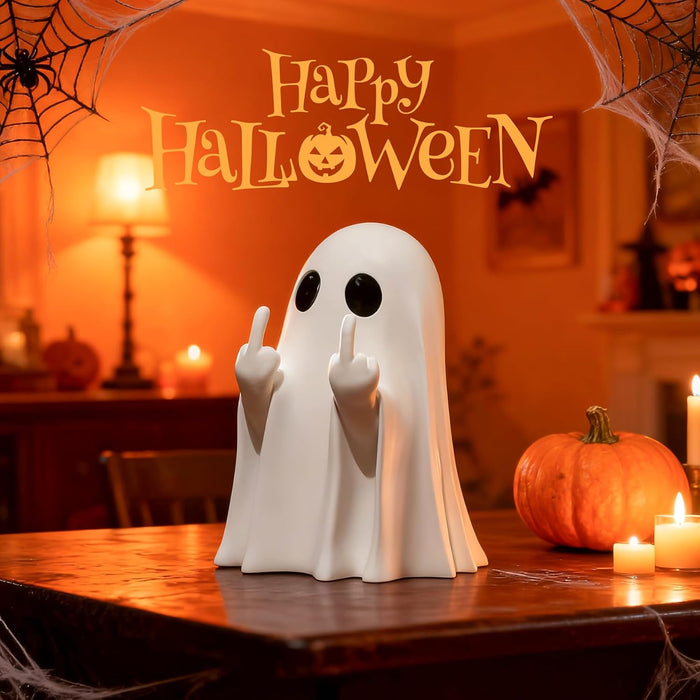 Halloween Ghost Figurine White Decorative Cute Finger Ghost Ornaments