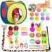 33Pcs Cat Toys Pack for Indoor Cats Kitten, with Cube Tunnel