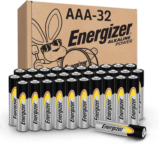 Alkaline Power AAA Batteries (32 Pack), Long-Lasting