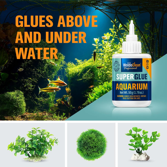Aquarium Super Glue Gel 50g Fish Safe - Reef Coral Rock Plants