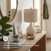 Signature Design by Ashley Rainermen Ceramic Table Lamp, 21", Off White