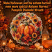 Autumn Harvest Pumpkin Diamond Art Hanging Ornament Kit, Halloween Diamond Art Hanging Kits, DIY Diamond Art Hanging Sign, Acrylic Diamond Painting Window Hanging Decor for Home, Garden,Porch,Mantel