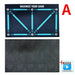 90Cm Football Training Mat Durable Non Slip Foldable Kids Adults Dribble Training Mat Football Training Indoor Ourdoor Equipment