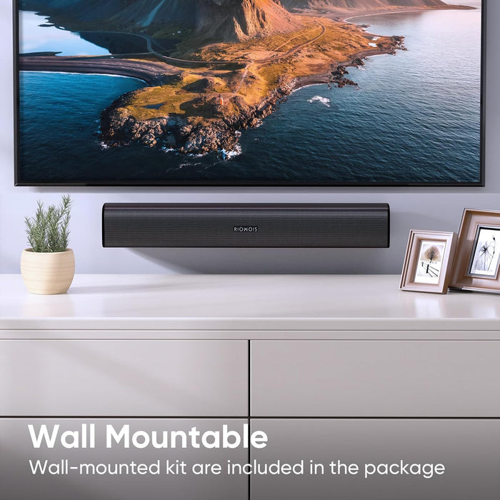 17" Sound Bar, Home Theater Surround Sound System for TV
