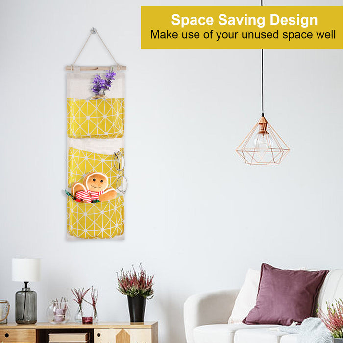 Three-Pocket Hanging Storage Organizer