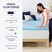 1.5 Inch Ventilated Memory Foam Mattress Topper, Cooling Gel Infusion, CertiPUR-US Certified, Dorm Essentials, Full
