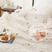 Chunky Knit Throw Blanket for Couch, 50'' x 60'' Knit Throw, Ivory