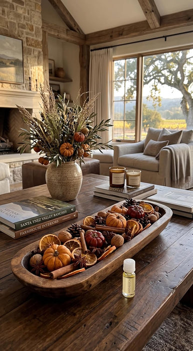 Potpourri Mini Pumpkins, Cinnamon, Orange Slices & Pumpkin Spice Fragrance Vial Included Vase & Bowl Filler (Pumpkin Spi