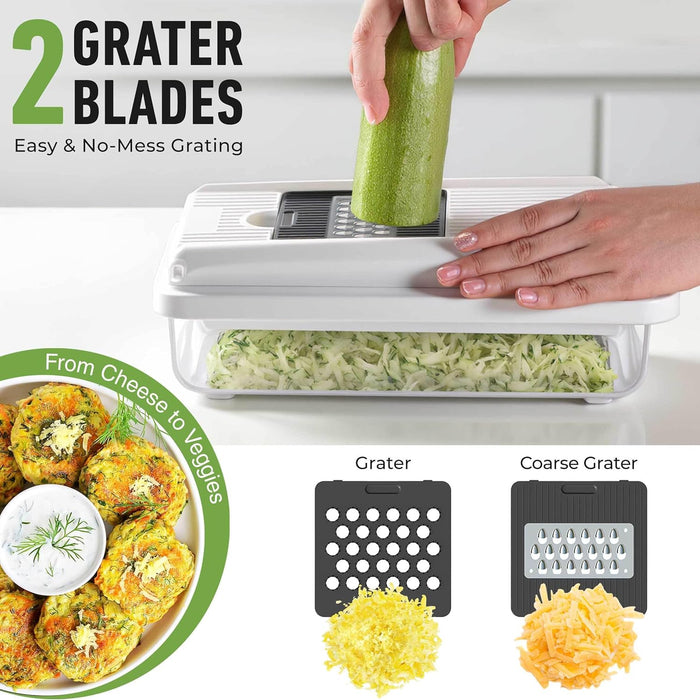 Vegetable Chopper Mandoline Slicer, Food, Cook's Tool, Veggie Chopper Onion Vegetable Cutter with Container, Dicer, Kitc