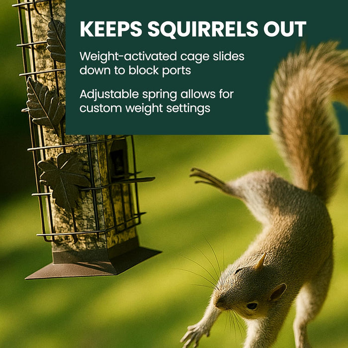 Squirrel-Be-Gone Bird Feeder, 2 lb Seed Capacity