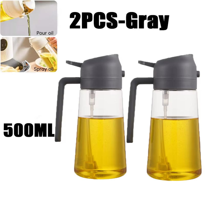 200 mL Kitchen Oil Sprayer Bottle — Black