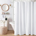Waffle Shower Curtain 256 GSM Heavy Duty Fabric 72"x72" White