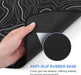 Gaming Mouse Pad, Black with White Topographic Line, 31.5x11.8in