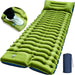Camping Sleeping Pad, Ultralight Camping Mat with Pillow, Built-in Foot Pump Inflatable Sleeping Pads Compact for Campin