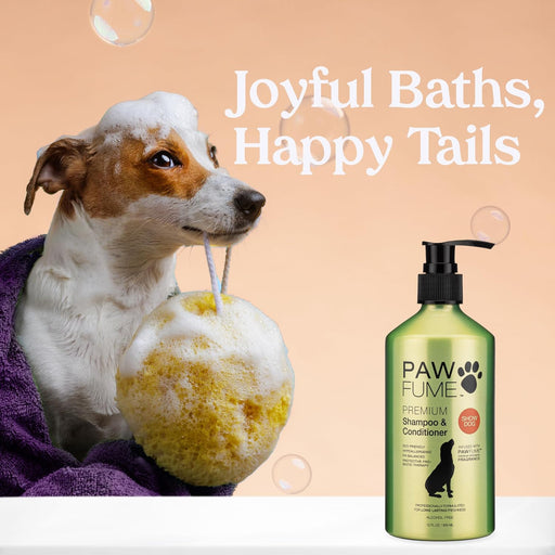 PAWFUME Deshedding Dog Shampoo and Conditioner, Show Dog, 1-Pack