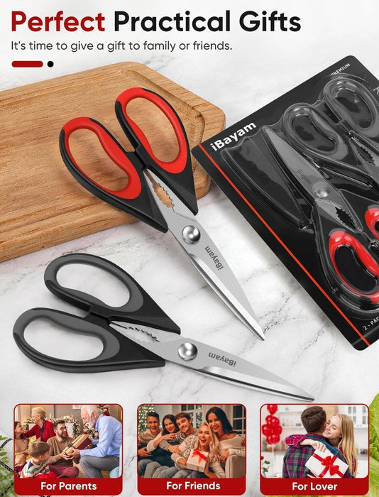 Kitchen Scissors Shears All Purpose Heavy Duty, Protective Sheath