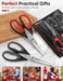 Kitchen Scissors Shears All Purpose Heavy Duty, Protective Sheath