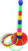 18" Colorful Plastic Sport Ring Toss Game Set for Kids