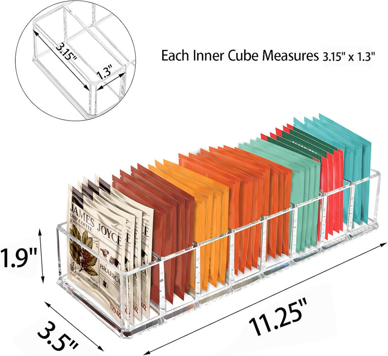 Tea Bag Organizer, Tea Holder, Tea Organizers and Storage, 1 Pack