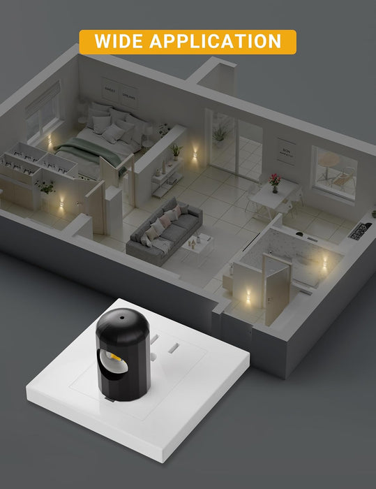 6 Pack LED Night Lights,Plug into Wall Night Light 3000K Soft White