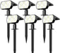 Solar Lights Outdoor Waterproof - 6 Pack (Cool White)