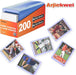 200 Card Sleeves Hard Plastic,  3"X 4" Trading Card Holder, 35PT